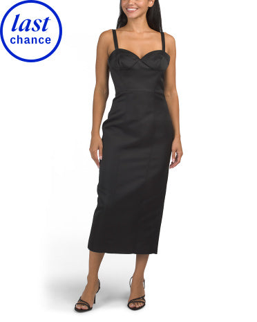 TOCCIN Solene Bustier Sculpted Midi Geyimi