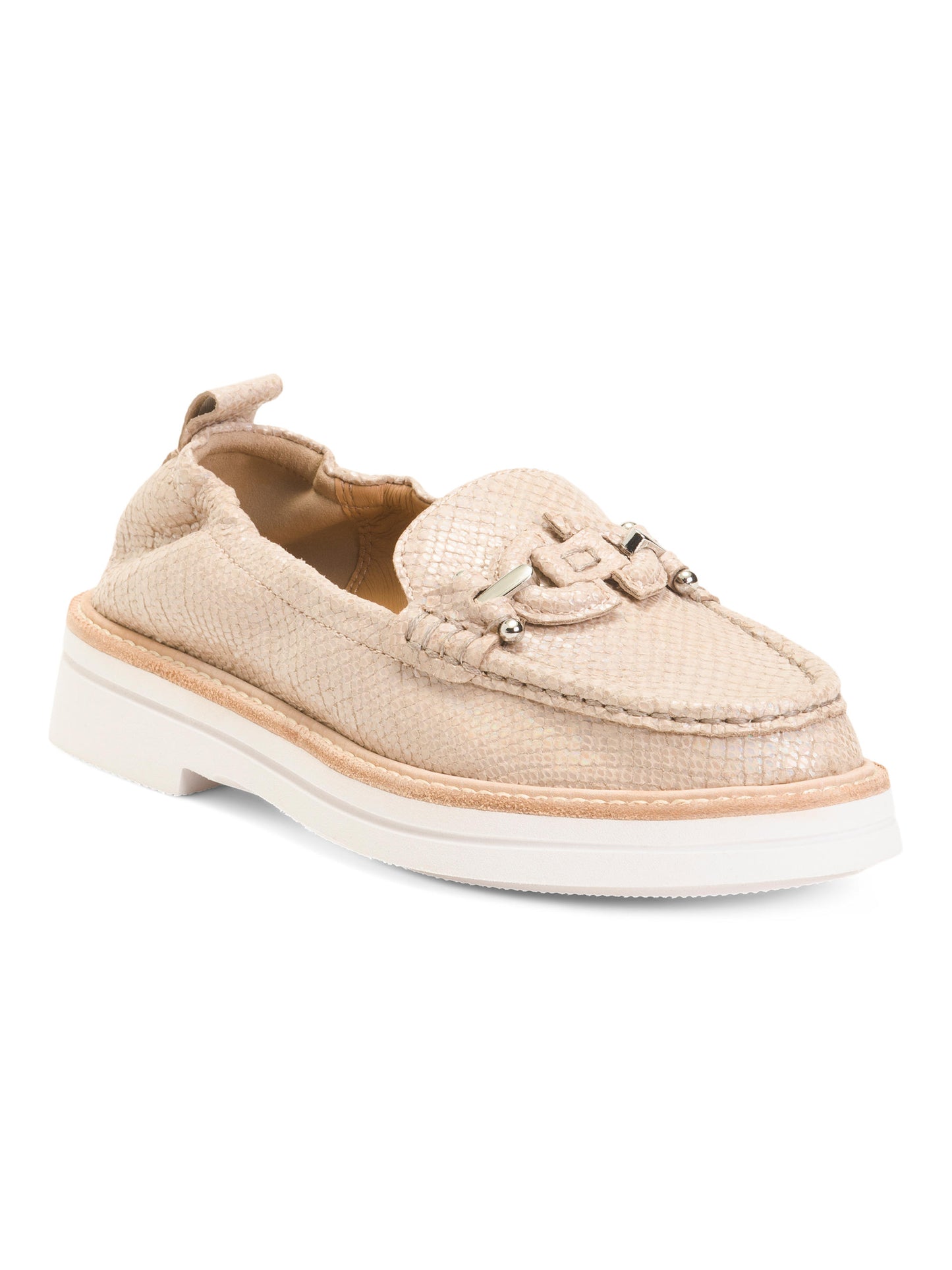 DONALD PLINER Leather Lomma Gündəlik Horsebit Loaferləri
