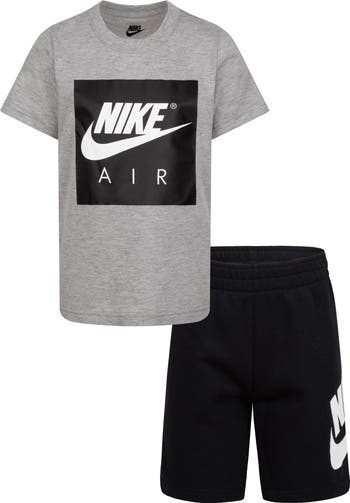 Nike Uşaq Ekipaj T-Shirt və Toxunuş Şortsları Dəsti