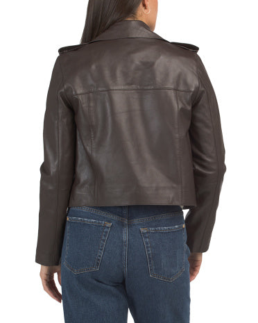 WALTER BAKER Leather Trevor Gödəkçəsi
