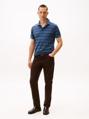Tommy Hilfiger Normal Fit Zolaqli Tərləmə Sorb Polo, Mavi Heather
