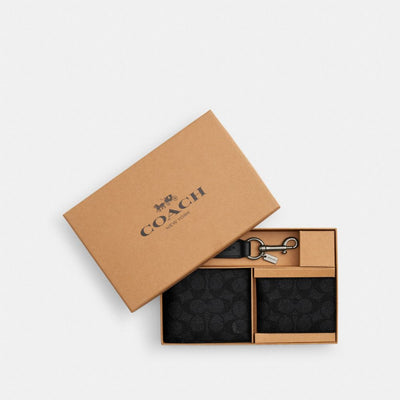 Coach Boxed 3-In-1 Çanta Dəsti Signature Canvas