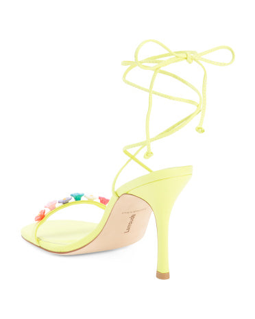 LARROUDE Made In Brazil Dəri Goldie Ayak Biləyi Qayışlı Sandal