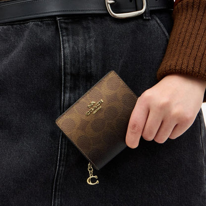 Coach Snap Cüzdan Ombre Signature Canvas