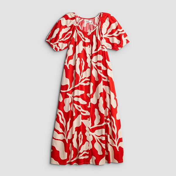 Qadın Sonoma Goods For Life® Düymə Bağlamalı Kaftan Maksi Geyim