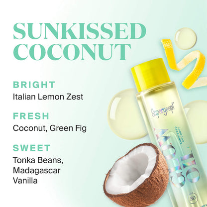Supergoop! Glow Oil SPF 50 Kokusu Yağ Hindistan Cevizi, Vanil və Incir