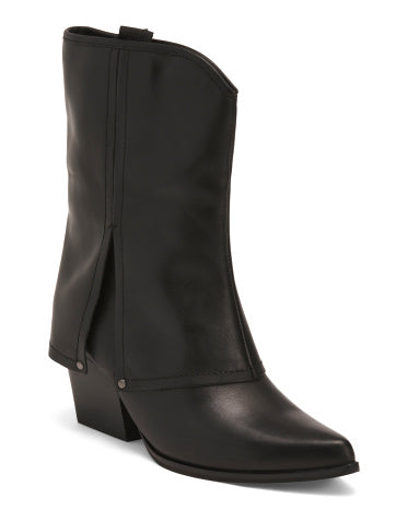 NAKED FEET Leather Curio Orta Gөvdəli Çəkmə