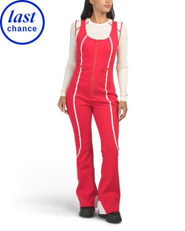 Softshell Extra Warm Ski Bib Jumpsuit Qırmızı