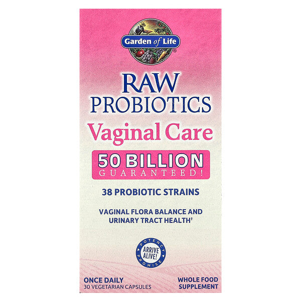 Garden of Life Raw Probiotics Vaginal Care 30 Qab Vejetaryan Kapsulu