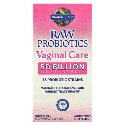 Garden of Life Raw Probiotics Vaginal Care 30 Qab Vejetaryan Kapsulu