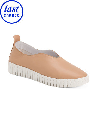 RIZZOLI İtaliyada Hazırlanmış Dəri Slip-On Krossovka