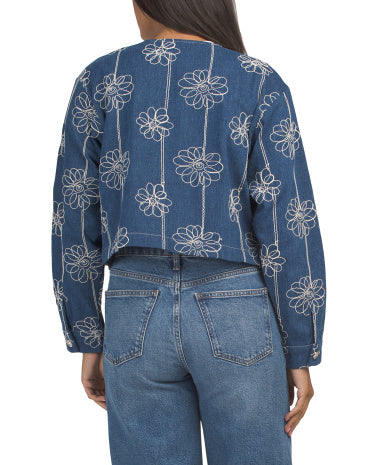 CALYPSO ST. BARTH Işlemeli Denim Gödəkçə
