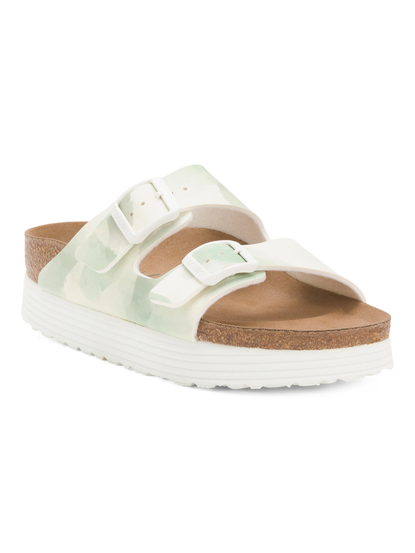 Faux Leather Arizona Platform Qum Rəngi Platformalı Sandal