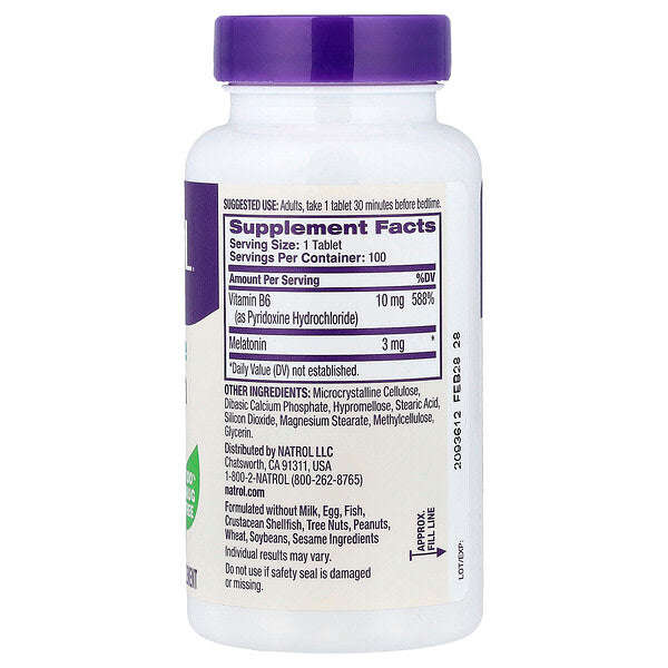 Natrol Melatonin Vaxtaşırı Buraxma 100 Tablet YoxYox