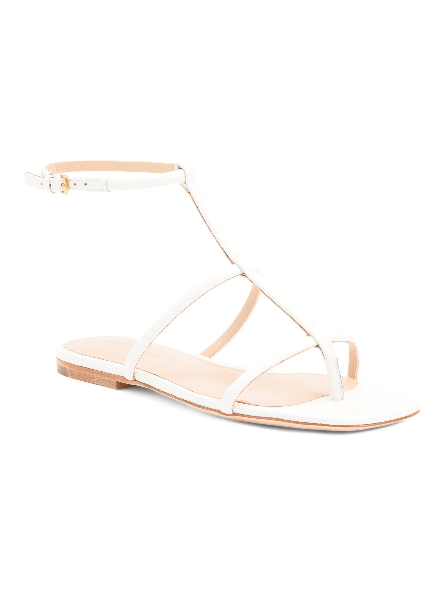 VERONICA BEARD Leather Marbella Düz Sandal