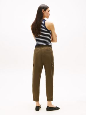 Tommy Hilfiger Kəmər Bağlı Cargo Jogger, Ordu Yaşıl