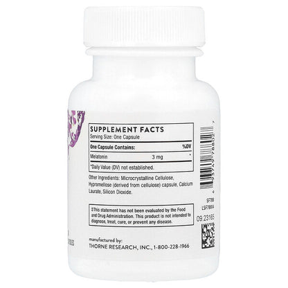 Thorne Melatonin 3 mg 60 Kapsul