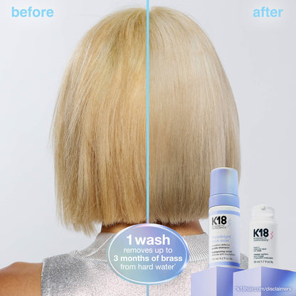 K18 Biomimetic Hairscience TripleBright Oksidasiya Müdafiəsi Bənövşəyi Şampun Köpüyü
