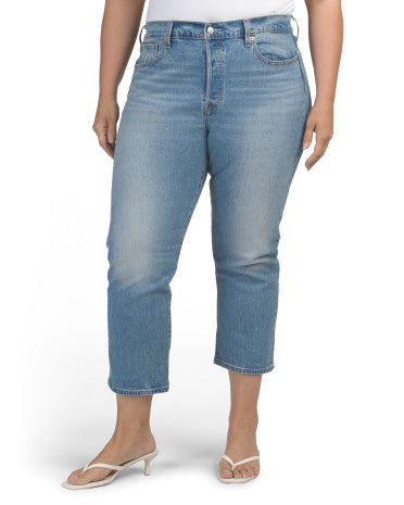 LEVIS Wedgie Straight Leg Calling All Blues Cins