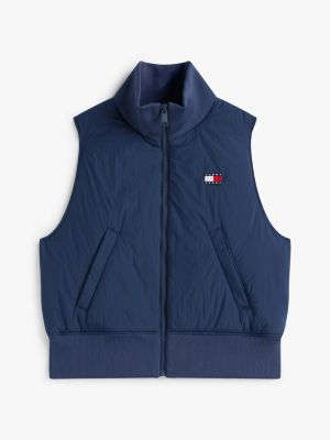 Tommy Jeans Bayraq Loqosu Yaстıqlı Jilet, Tünd Gecə Göy YoxYox