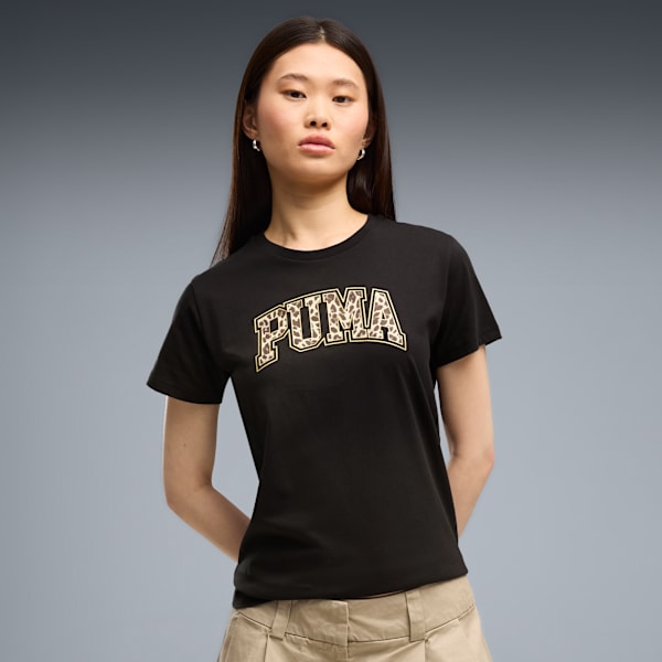 Puma Heyvan Naxışlı Qadın Qrafik Köynəyi