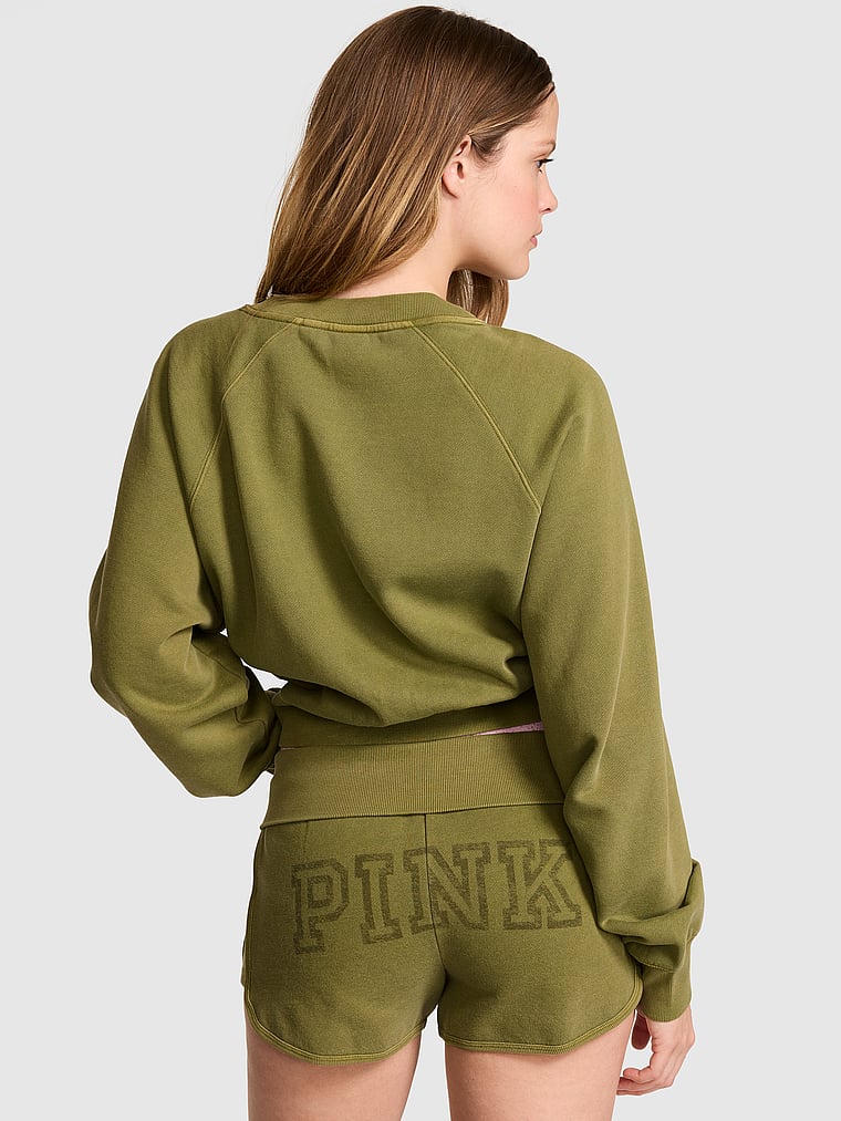 PINK Campus Fleece™ Qatlanan Bel Şalvarı