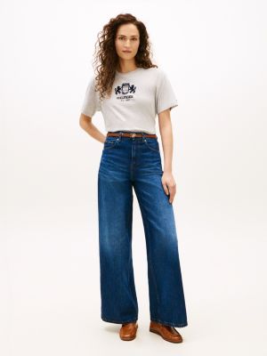 Tommy Hilfiger Hilfiger Crest Logo Köynək, Boz Heather