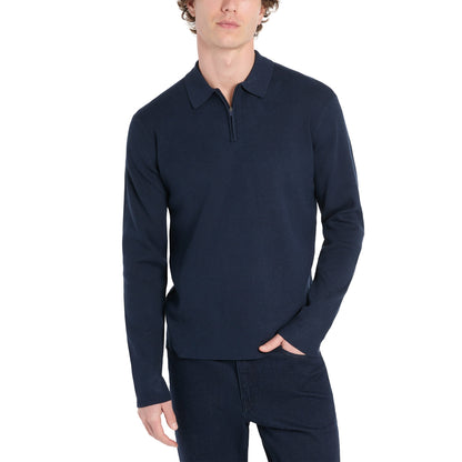 Hickey Freeman Kişi Sviter Polo, Qara, Large