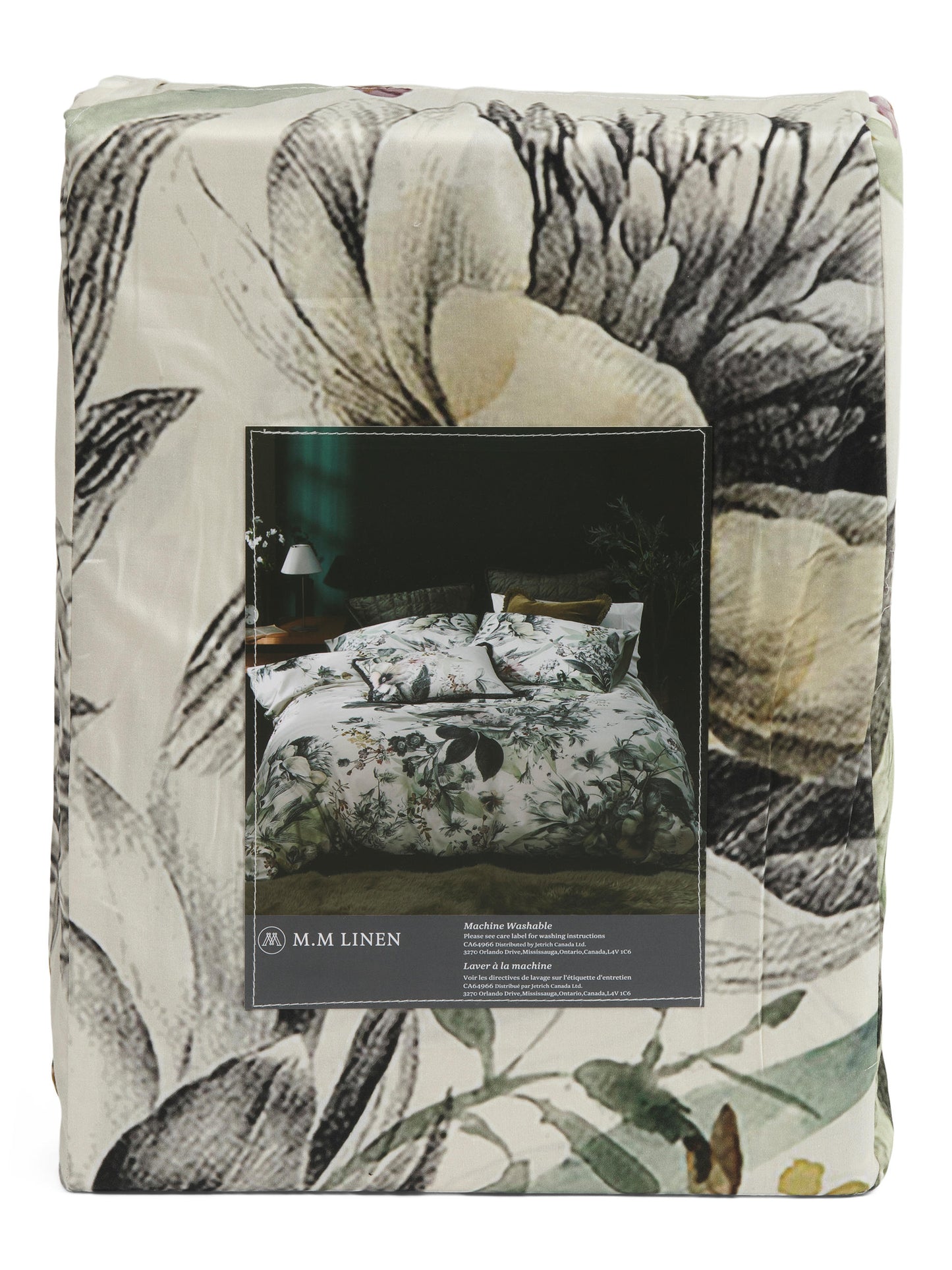 MM LINEN 220tc Vintage Dusty Floral Cotton Sateen Yataq Dəsti