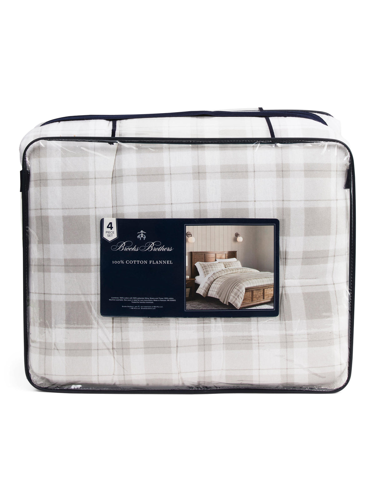 Plaid Flannel Yataq Dəsti
