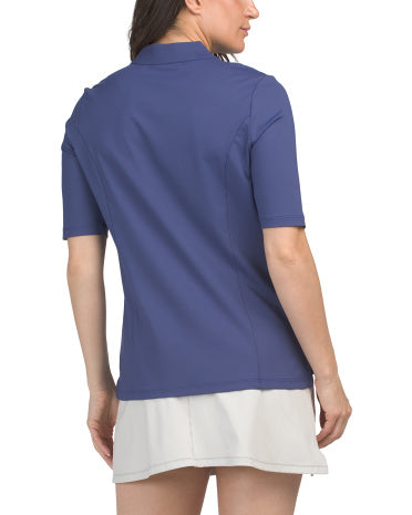 SWING CONTROL UPF 50+ Qısa Tməlli Quarter Zip Velocity Üst