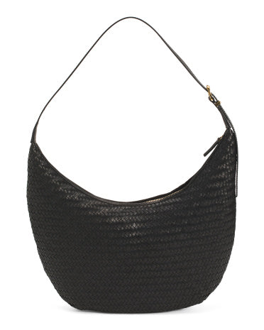 Leather Essentials Əyri Əl Toxunmuş Çanta