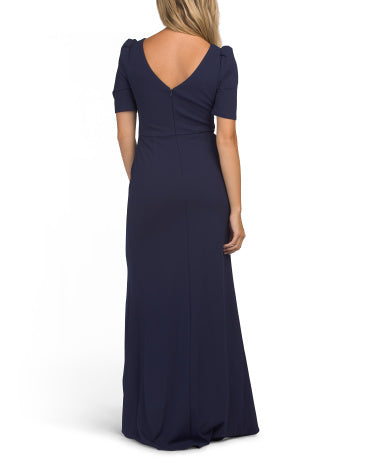 ALEX EVENINGS Scuba Stretch Ruffle Geyimi