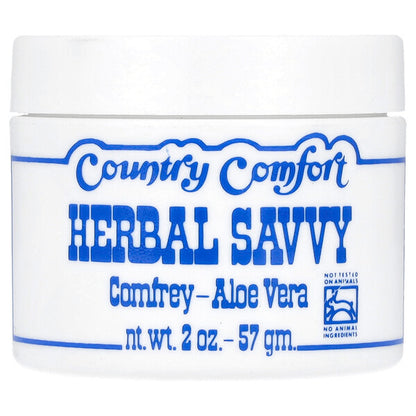 Country Comfort Herbal Savvy Comfrey Aloe Vera 57 G