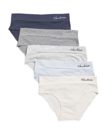 NAUTICA 5 Paket Təbii Pambıq Qarışımlı Qadın Donları