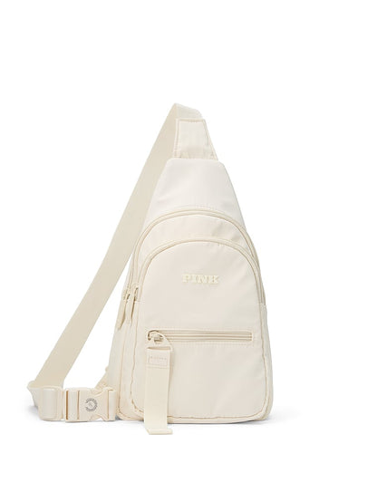 PINK Nylon Sling Bel Çantası