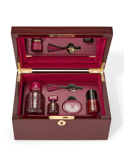 Victoria's Secret 4-Parçalı Very Sexy Hədiyyə Seti Tam Ölçülü Eau de Parfum və Təkrar İstifadə Edilən Zərgər Qutusunlu