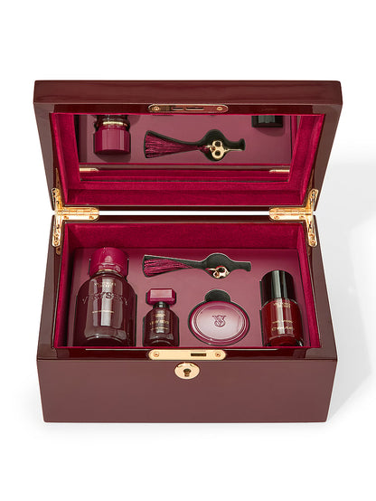 Victoria's Secret 4-Parçalı Very Sexy Hədiyyə Seti Tam Ölçülü Eau de Parfum və Təkrar İstifadə Edilən Zərgər Qutusunlu