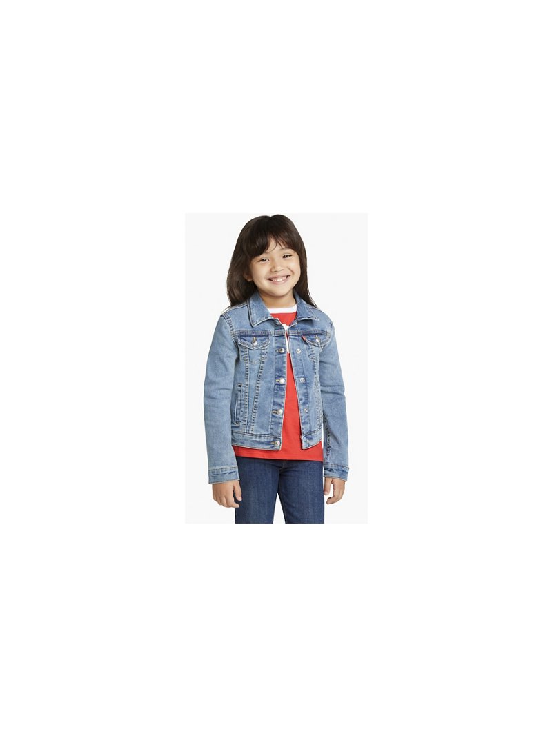 Levis Trucker Gödəkçə Kiçik Qızlar 4-6X