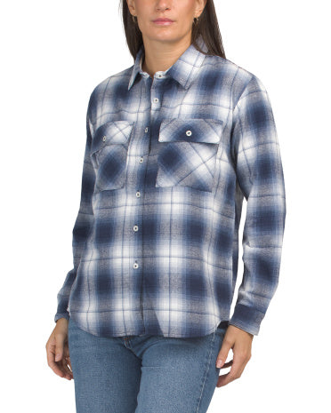 DASH Flannel Düyməli Qablaşdırma Köynəyi
