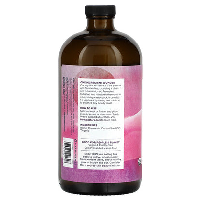 Heritage Store Organic Riçin Yağı 32 Fl Oz 946 Ml
