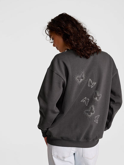 PINK Campus Fleece™ Oversized Crew Sweatshirt