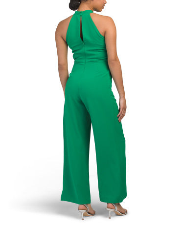 JULIA JORDAN Cross Neck Jumpsuit