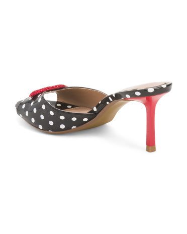 BETSEY JOHNSON Casidy Polka Dot Topuqlu Terlik