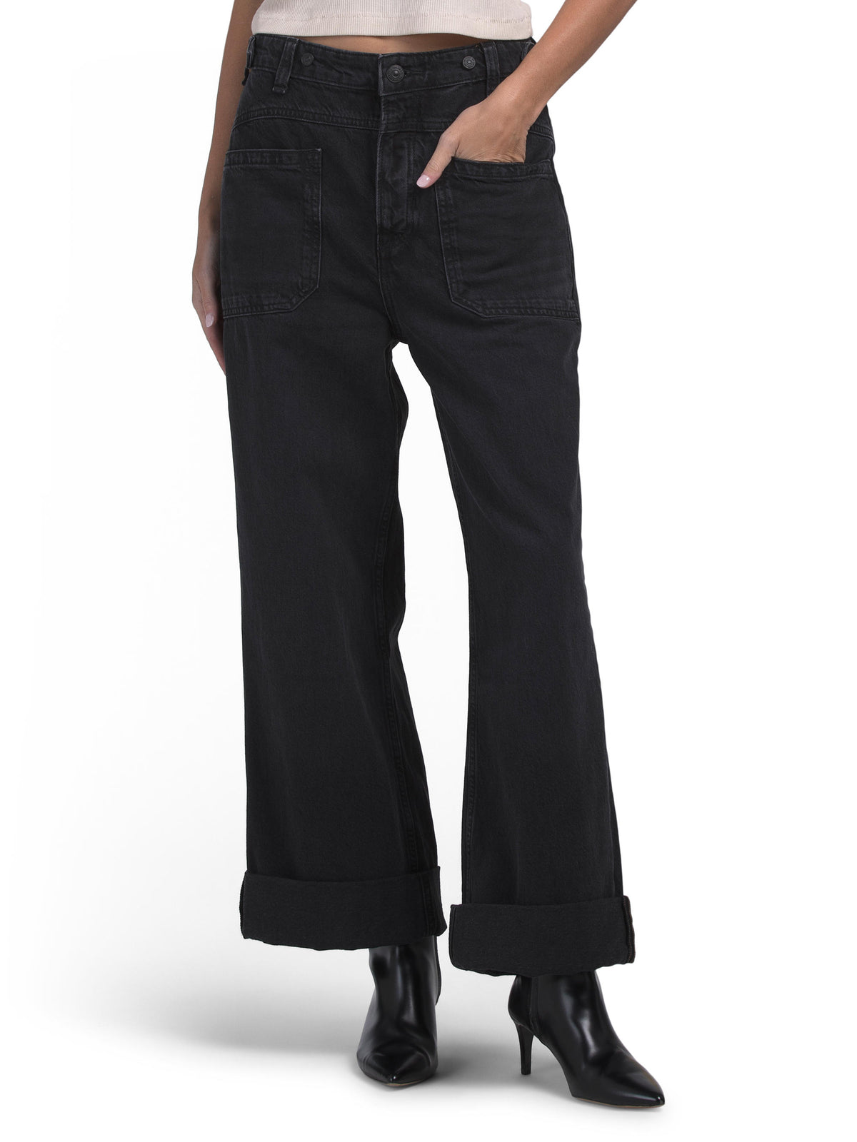 FREE PEOPLE Palmer Manşetli Cins
