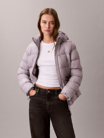 Calvin Klein Slim Puffer Jacket Dar Uyğun Dolğun Gödəkçə