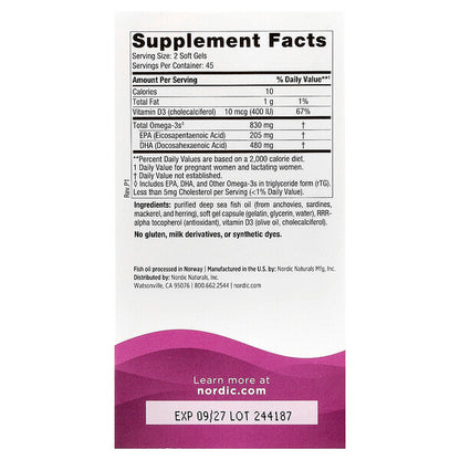 Nordic Naturals Prenatal DHA 90 Softgels