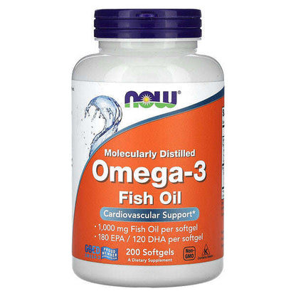 Now Foods Omega 3 Balıq Yağı 200 Softjel YoxYox