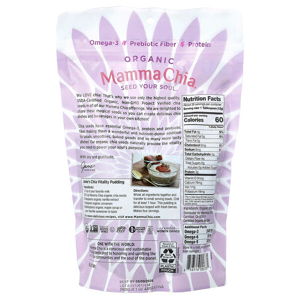 Mamma Chia Organic Çiya Toxumu 12 Oz 340 Q