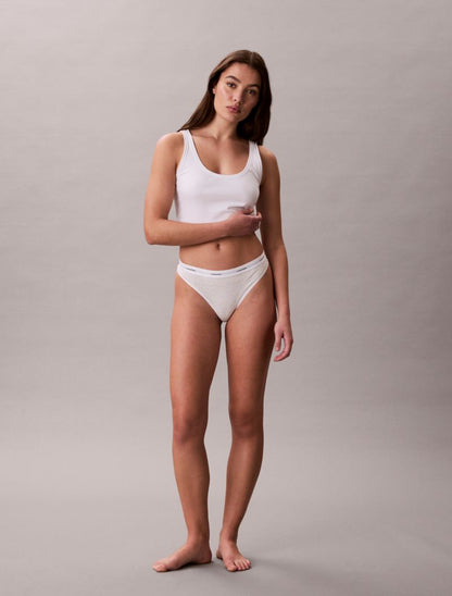 Calvin Klein Pamuk Elastik Qabırğalı Tanga